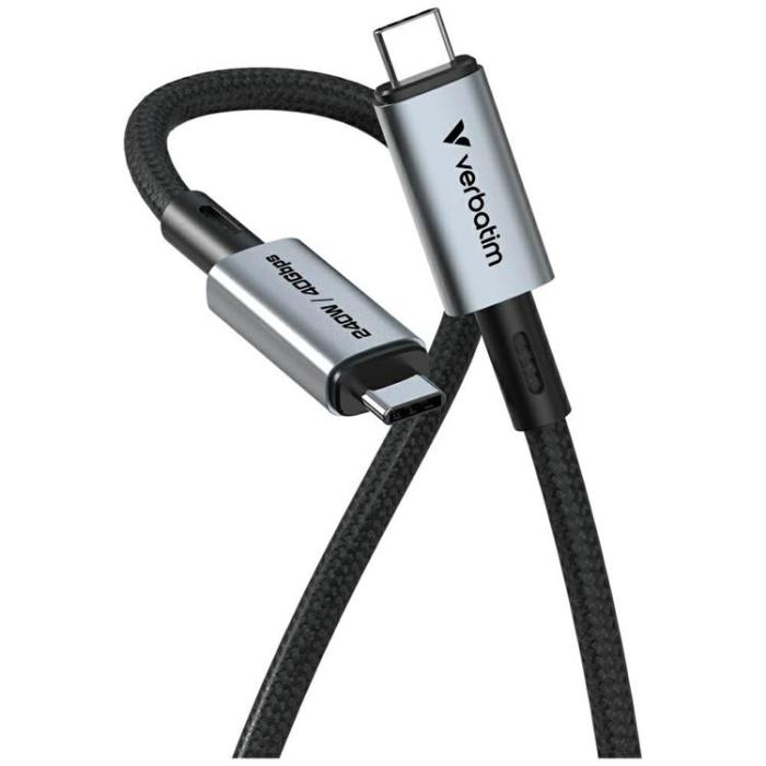 Verbatim - Verbatim USB-C Till USB-C 240W Kabel 120cm 40Gb/s Sync & Charge