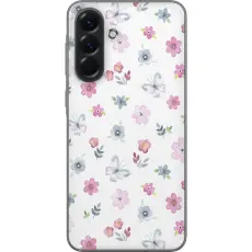 Gustaf - Mobilskal till Samsung Galaxy A56 med Blommor och fj&auml;rillar