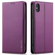 LC.imeeke - LC.IMEEKE L1 Series iPhone XS Max Pl&aring;nboksfodral Konstl&auml;der - Lila