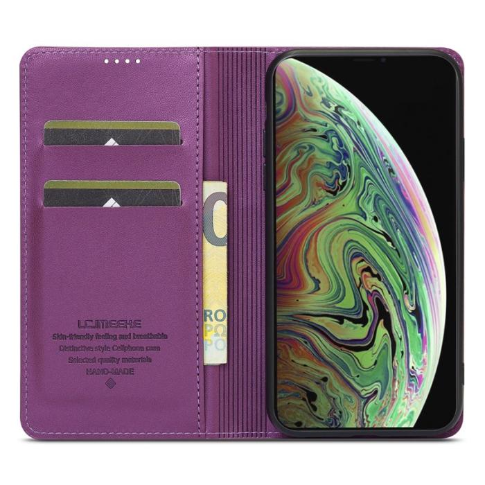 LC.imeeke - LC.IMEEKE L1 Series iPhone XS Max Plånboksfodral Konstläder - Lila