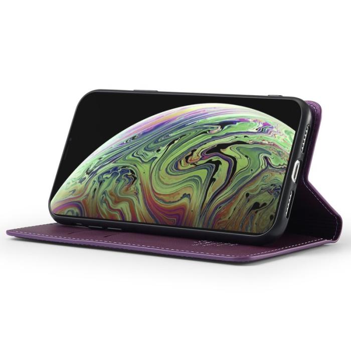 LC.imeeke - LC.IMEEKE L1 Series iPhone XS Max Plånboksfodral Konstläder - Lila