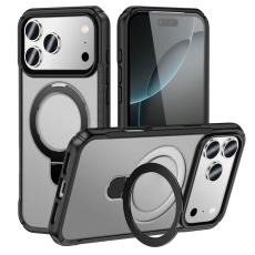 A-One Brand - iPhone 17 Pro Max Mobilskal MagSafe Rotating Kickstand - Matt Svart