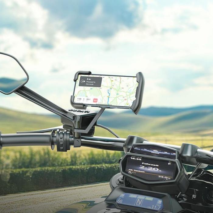 Hoco - Hoco Motorcykelhållare för Bakspegel CA119 - Svart