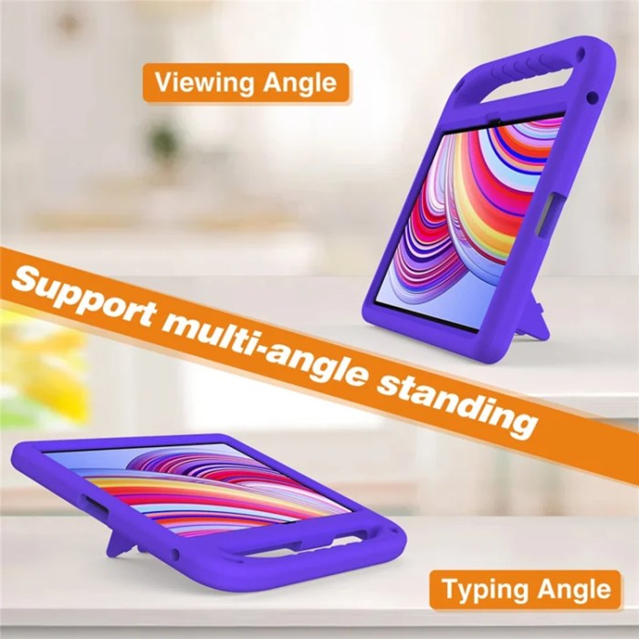 A-One Brand - Xiaomi Redmi Pad Pro/5G/Poco Pad Skal EVA Handgrepp Kickstand - Lila