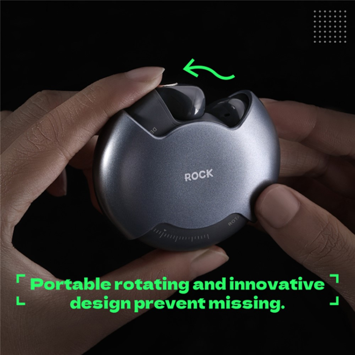 ROCK - ROCK TWS Trådlösa Bluetooth Hörlurar In-ear Rotating RAU0769