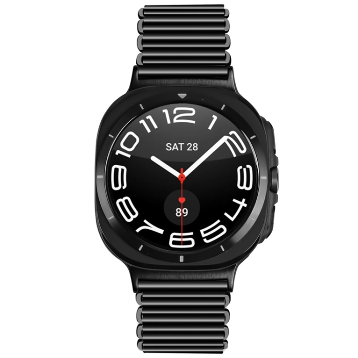 A-One Brand - Galaxy Watch 8/8 Classic (40/44/46mm) Armband Metal - Svart