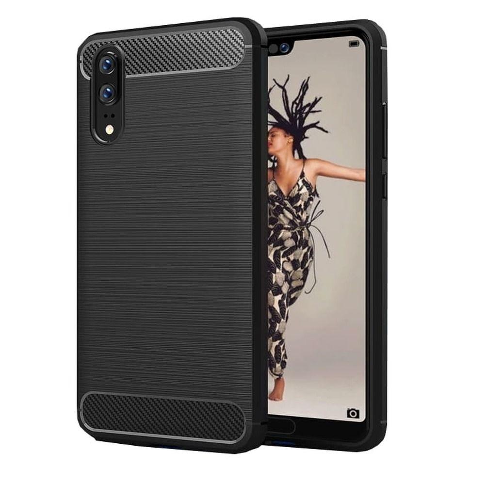 Huawei P20 Pro Skal Forcell Carbon Mjukplast - Svart | 2353 | AlltMobil