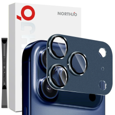 NORTHJO - NORTHJO iPhone 17 Pro Max Kameralinsskydd Härdat Glas - Blå