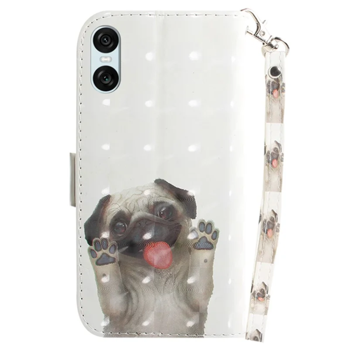 A-One Brand - Sony Xperia 10 VI Plånboksfodral 3D Pattern - Pug