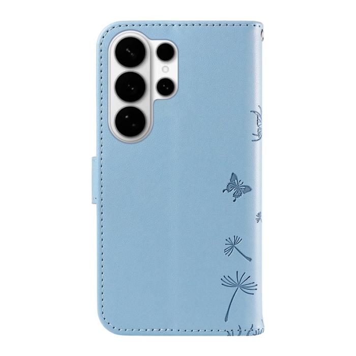 OEM - Samsung Galaxy S26 Ultra Fodral Äkta Läder Dandelion - Ljusblå