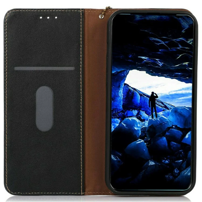 KHAZNEH - KHAZNEH iPhone 17 Pro Max Plånboksfodral Äkta Läder RFID