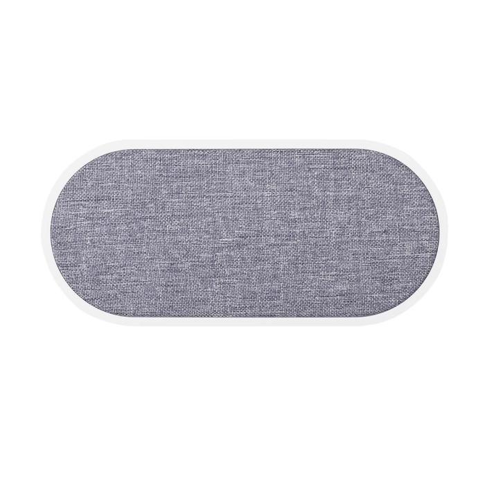 GEAR - GEAR Trådlös Dual QI Laddare USB-C Ansl. 2x10W Vit med Grå Textil