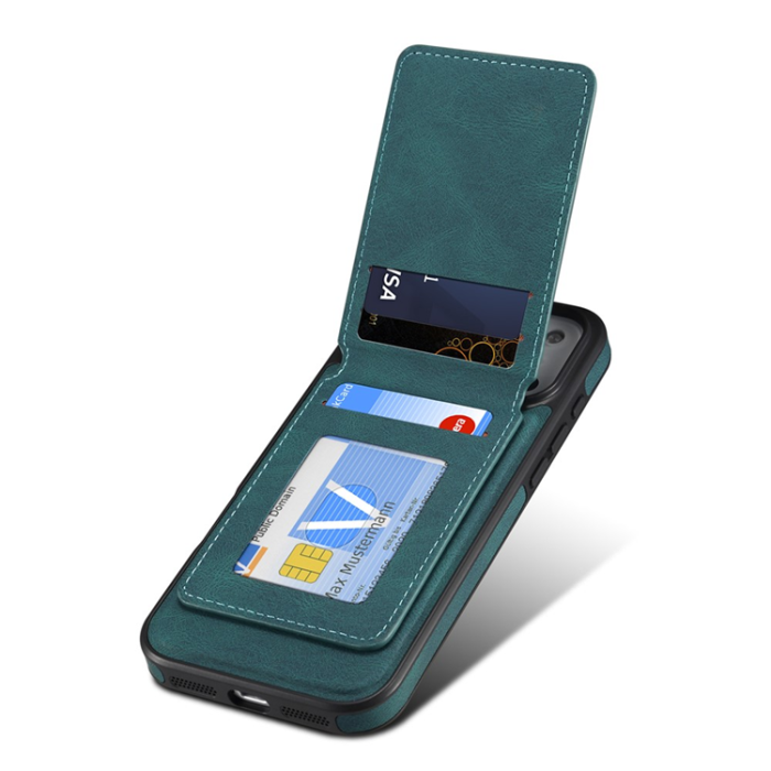 DENIOR - DENIOR D17 iPhone 17 Pro Max Mobilskal MagSafe Kortpåse - Grön