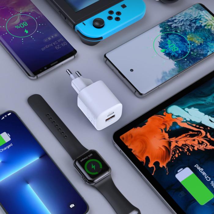 Choetech - Choetech Snabbladdare 33W USB-C - Vit