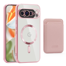 A-One Brand - Google Pixel 10 Pro XL Mobilskal MagSafe med Korthållare - Rosa
