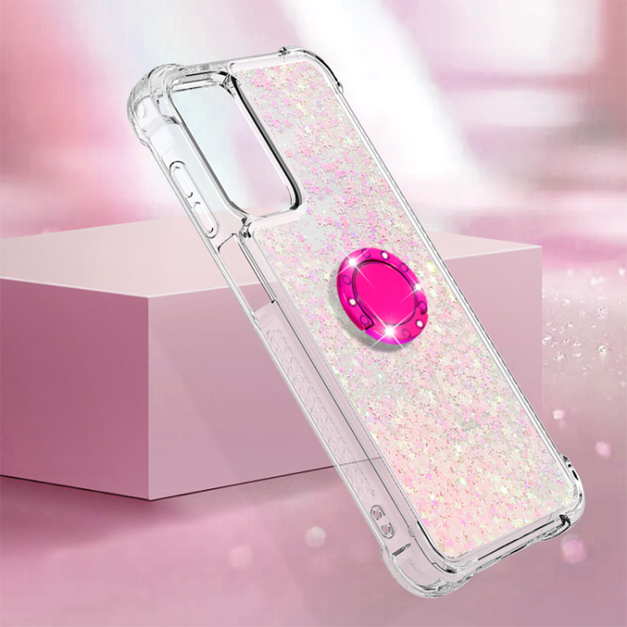 A-One Brand - Galaxy A17/A26 Mobilskal Kickstand Quicksand TPU - Rosa