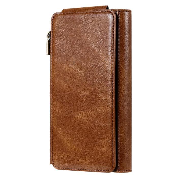 A-One Brand - iPhone Air Plånboksfodral Detachable korthållare - Brun