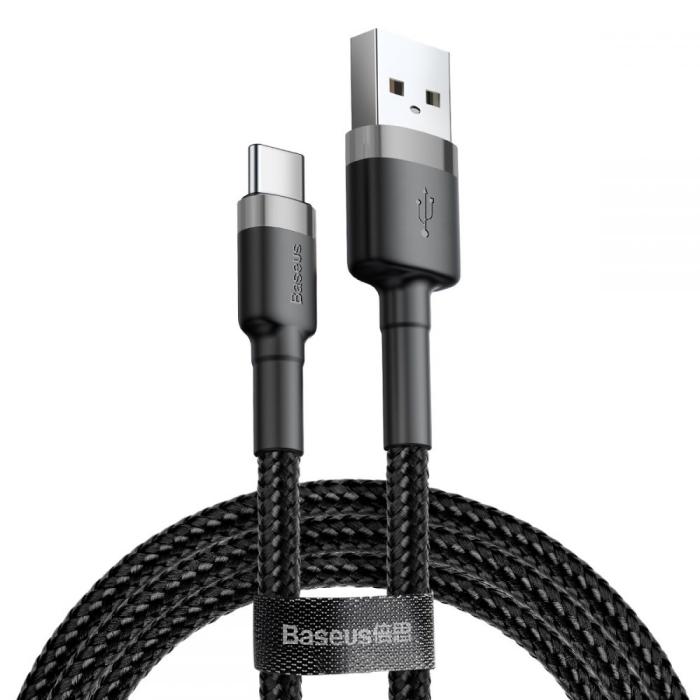 UTGATT1 - BASEUS Cafule USB-C Cable 100 cm Grå / Svart