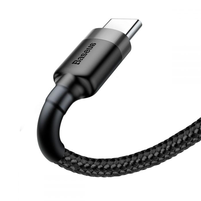 UTGATT1 - BASEUS Cafule USB-C Cable 100 cm Grå / Svart