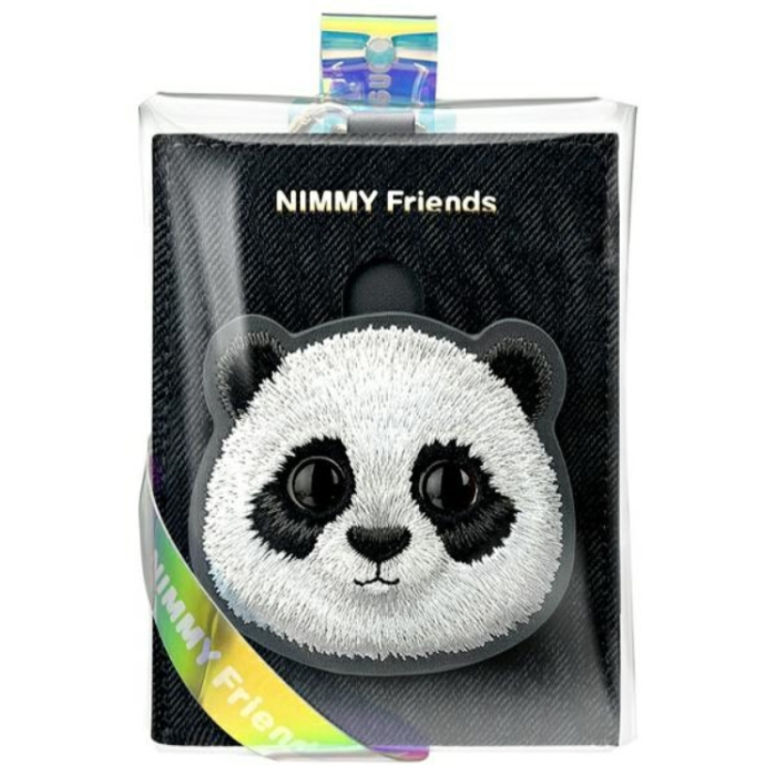 NIMMY - Nimmy Korthållare Big Eyed Pet 2.0 Panda - Svart