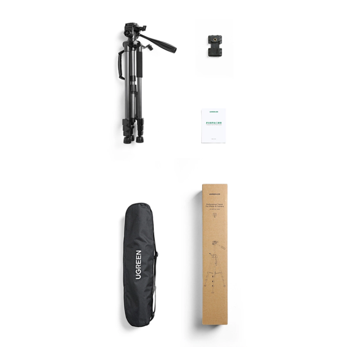 Ugreen - Ugreen Tripod För Mobil/Kamera - Svart/Grå