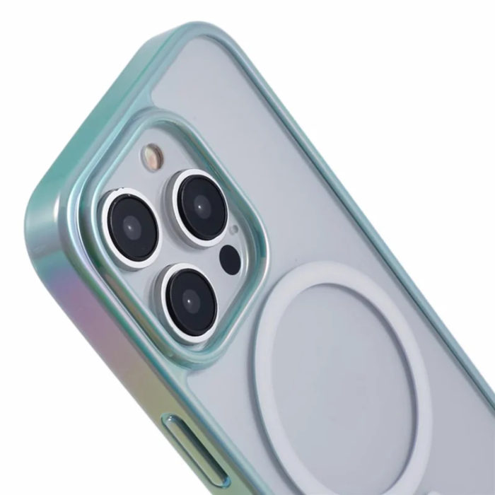 KIGC - KIGC iPhone 15 Pro Mobilskal Magsafe Dazzling Color - Grön