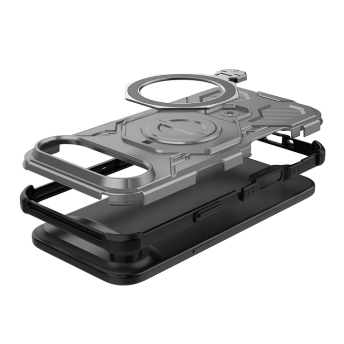 A-One Brand - iPhone 17 Air Mobilskal Rotating Kickstand - Grå