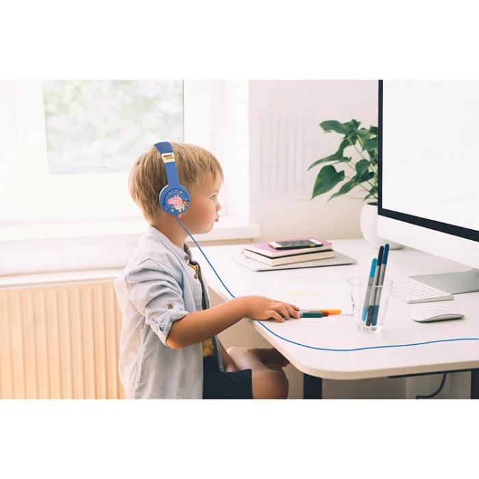 UTGATT1 - PEPPA PIG Hörlurar Junior On-Ear 85dB George Rocket - Blå