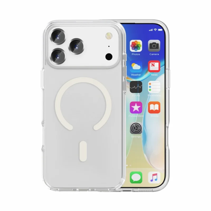 Boom of Sweden - BOOM iPhone 17 Pro Mobilskal Magsafe PC + TPU - Transparent