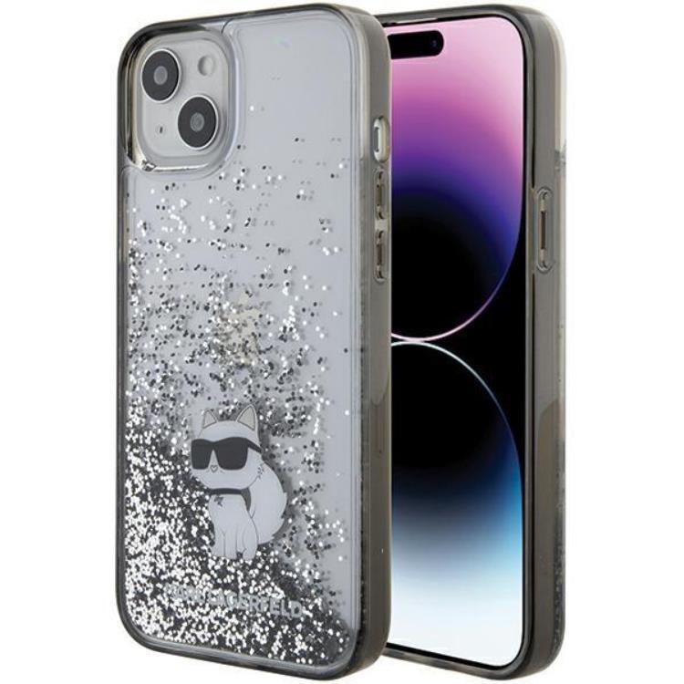KARL LAGERFELD iPhone 15 Plus Mobilskal Liquid Glitter Choupette | 2353 | AlltMobil