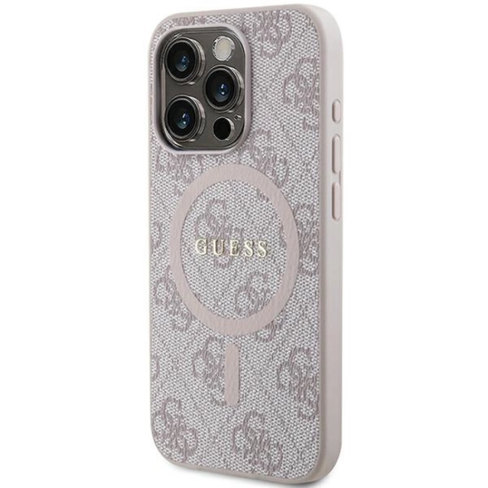 Guess - Guess iPhone 13/13 Pro Mobilskal Magsafe Collection - Rosa