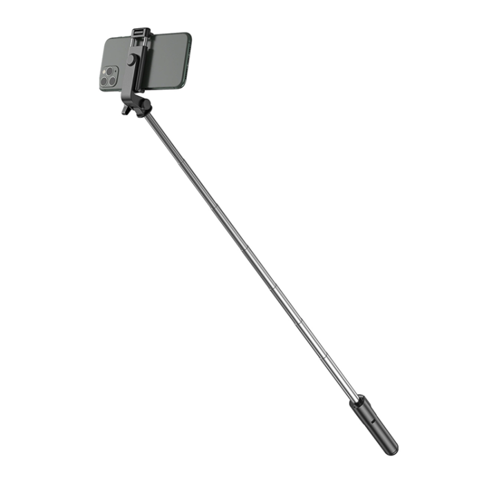 OEM - Selfiestick Teleskopstativ 1m med Telefonhållare - Svart