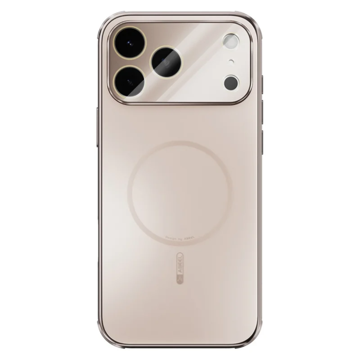 ABEEL - ABEEL iPhone 17 Pro Mobilskal Magsafe med Linsfilm - Guld