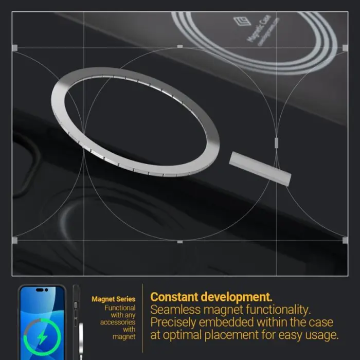 Spigen - Spigen iPhone 14 Pro Magsafe Skal Caseology Parallax - Matte Svart
