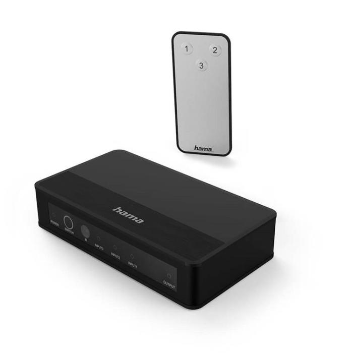 Hama - Hama Switcher HDMI 3x1 4K