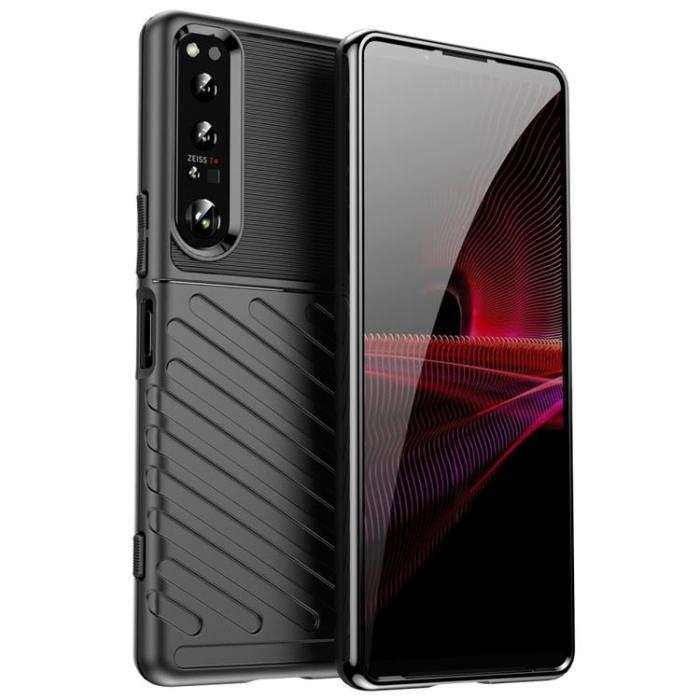 OEM - Sony Xperia 1 IV Skal Thunder Twill - Svart