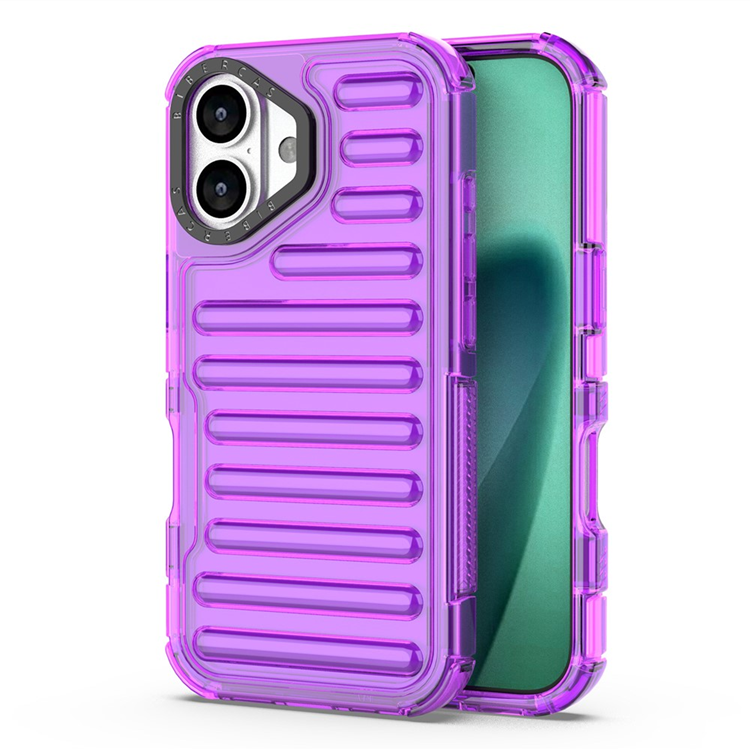 iPhone 17 Mobilskal Stripe Design Detachable - Lila | 2353 | AlltMobil