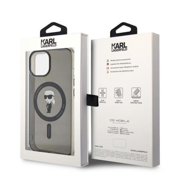 KARL LAGERFELD - Karl Lagerfeld iPhone 15 Mobilskal Magsafe IML Ikonik