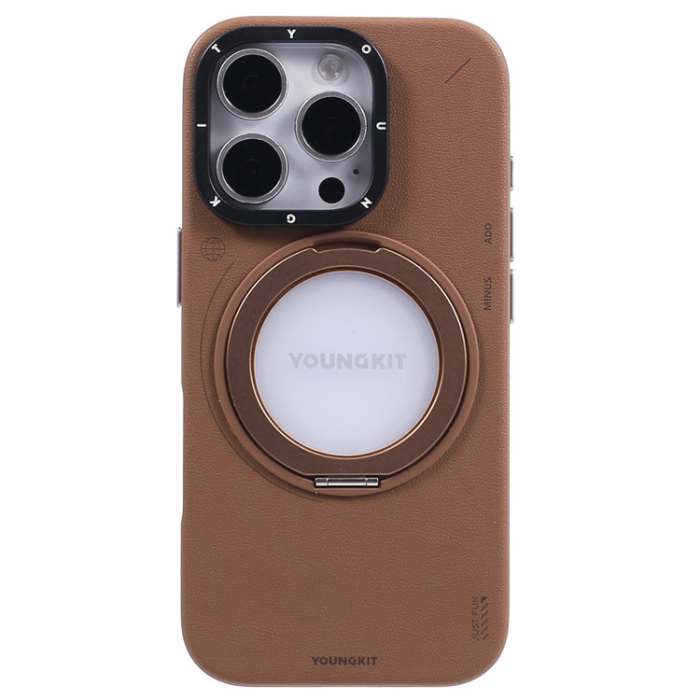 A-One Brand - Youngkit iPhone 16 Pro Max Mobilskal Magafe Rotating Kickstand