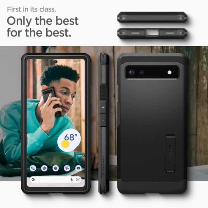 Spigen - Spigen Tough Armor Skal Google Pixel 6a - Svart
