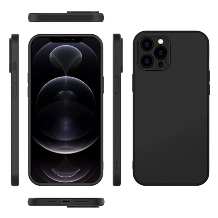 A-One Brand - iPhone 12 Pro Max Mobilskal TPU Slim - Svart