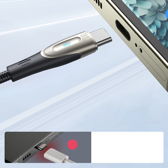 Joyroom - Joyroom USB-C till USB-A kabel 1.2m Pioneer Series - Svart