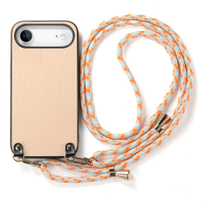 A-One Brand - iPhone Air Mobilskal Med Axelrem Snodd Carbon Fiber - Khaki