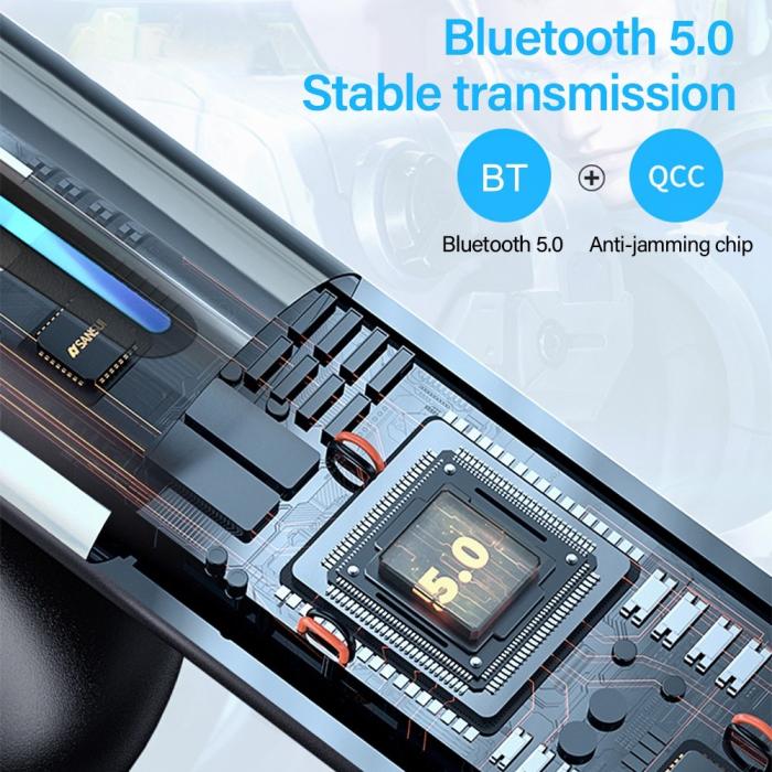 Lenovo - LENOVO XG02 TWS Thinkplus Gaming Bluetooth Trådlösa Hörlurar - Svart