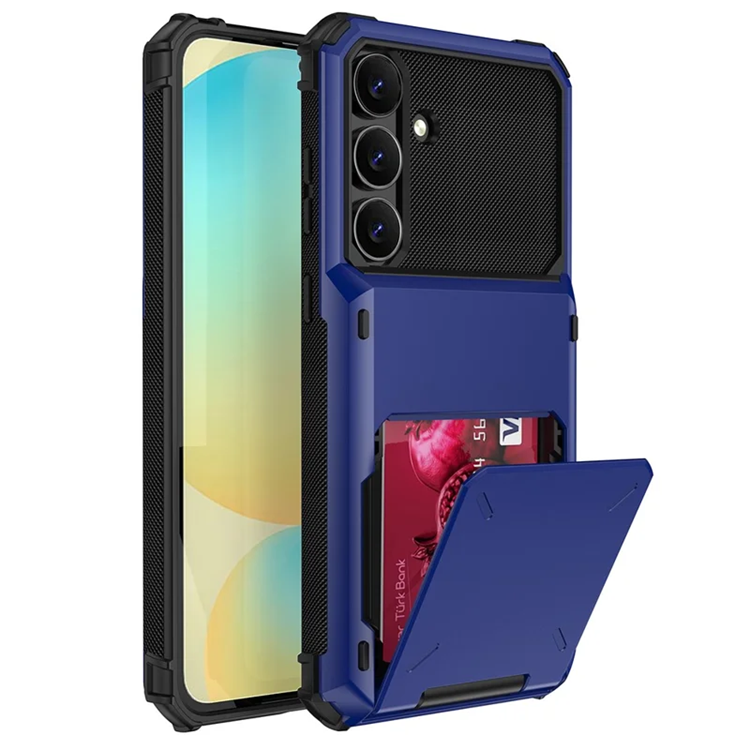 Galaxy S25 FE Mobilskal Korthållare Dual Layer - Blå | 2353 | AlltMobil