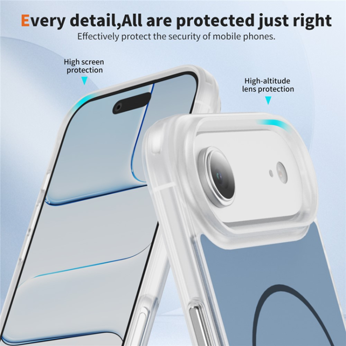 A-One Brand - iPhone Air Mobilskal MagSafe Skin Touch TPU PC - Blå