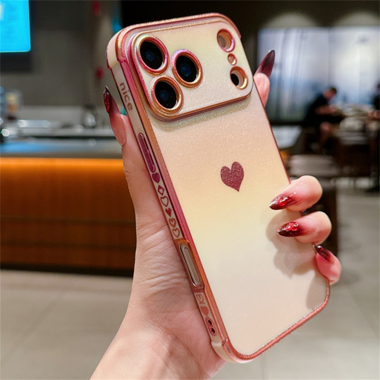 iPhone 17 Pro Max Mobilskal Dazzling Color Electroplated TPU - Rosa | 2353 | AlltMobil