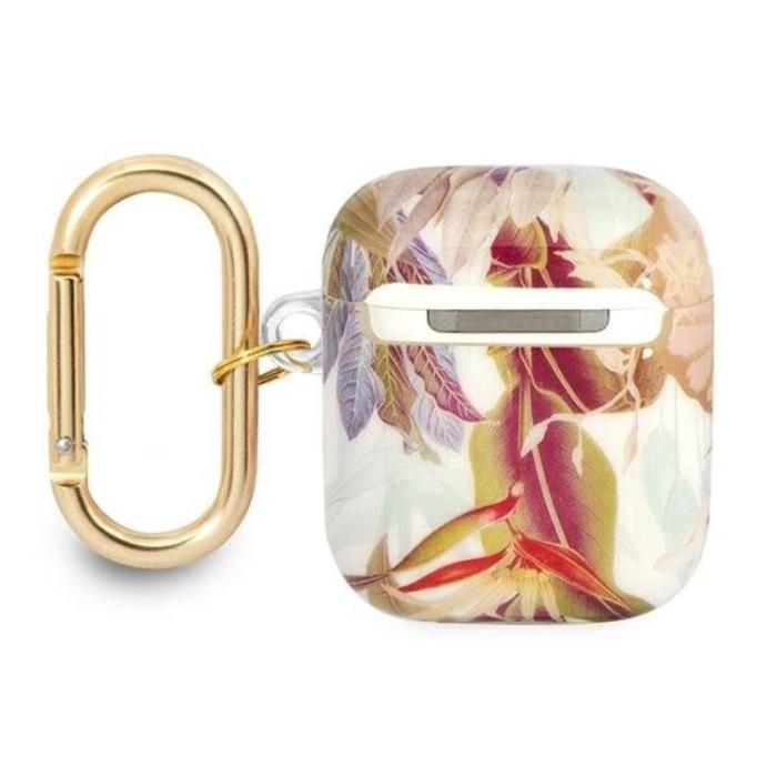 Guess - Guess AirPods Skal Flower Strap Collection - Lila