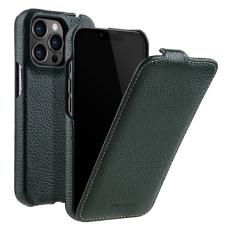 Melkco - MELKCO Mobilskal till iPhone 13 Pro Max &Auml;kta L&auml;der + PC Gr&ouml;n