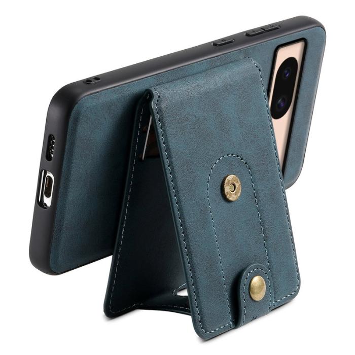DENIOR - DENIOR D14 Google Pixel 8a Ställfodral KonstLäder Blå